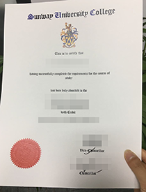 3 days, buy fake diploma of Sunway University Colle