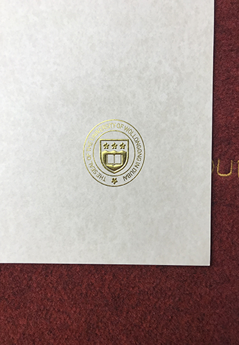 The Golden Seal of University of Wollongong in Duba