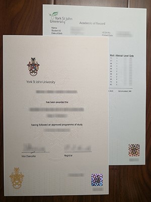 How much does a fake York St John University degree