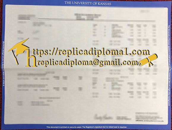 KU transcript university of Kansas transcript