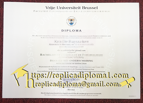 Vrije Universiteit Brussel diploma