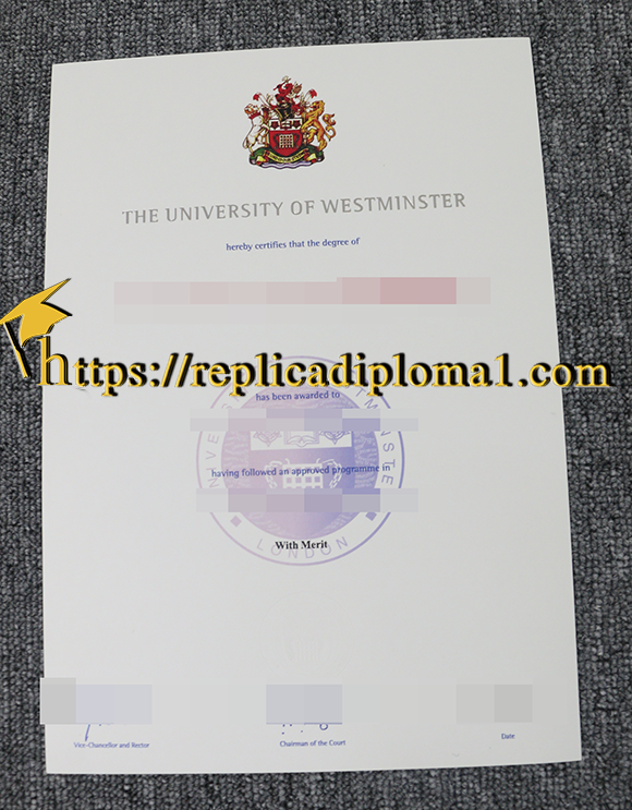University of Westminster diploma
