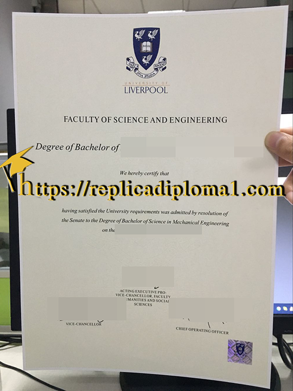 University of Liverpool diploma
