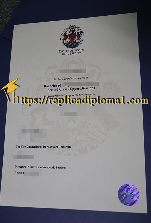 DMU degree,  De Montfort university diploma